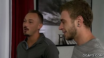 Sex in gay male porn shop